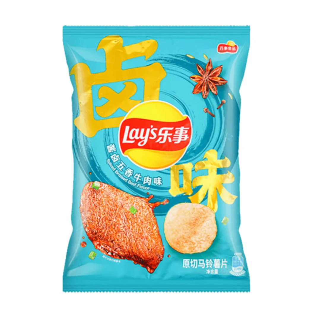 Lays Braised Beef 70g - CHINA