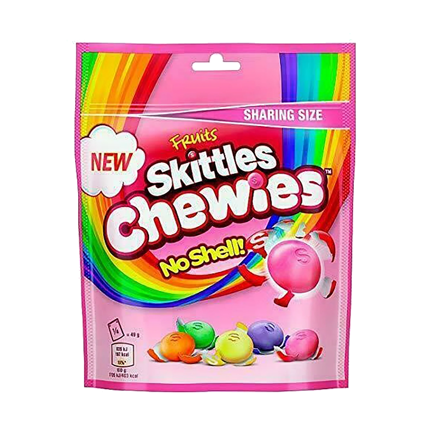 Skittles Chewie No shell 176g - UK