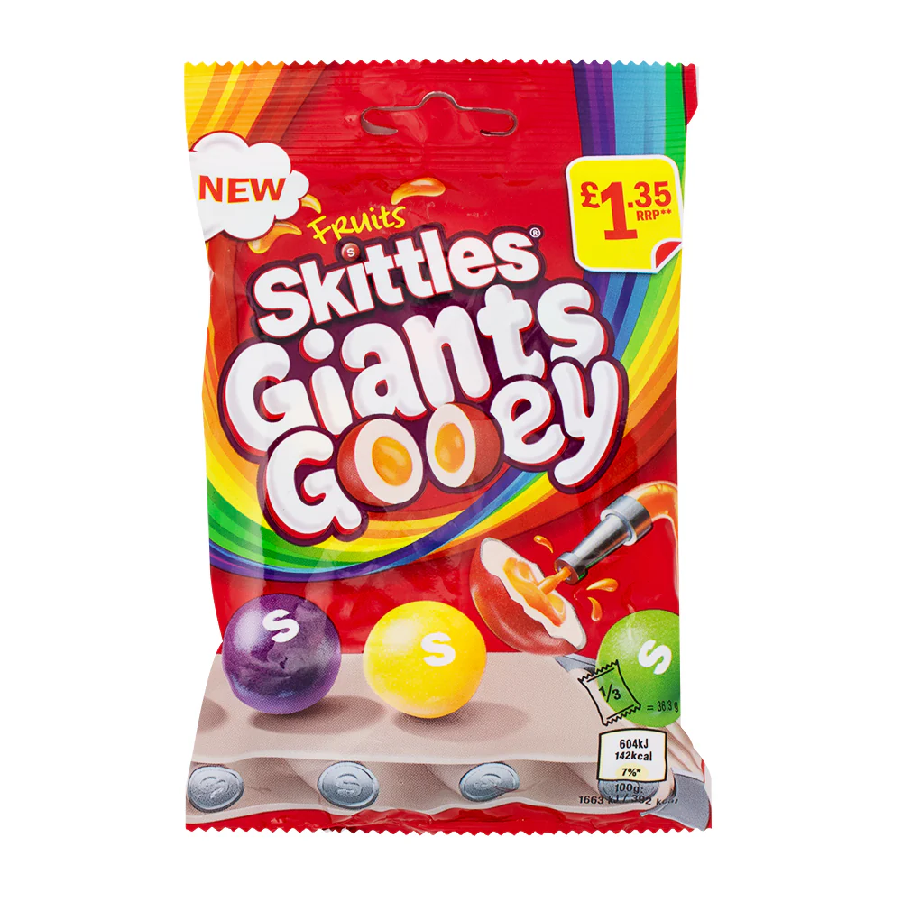 Skittles Giants Gooey 109g - UK