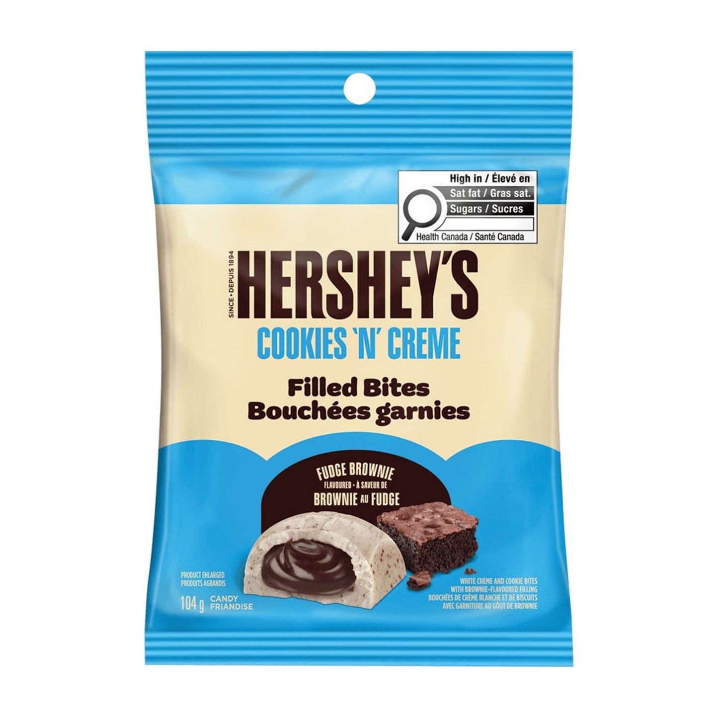 Hershey's Cookies 'N' Cream filled bites 104g CANADA