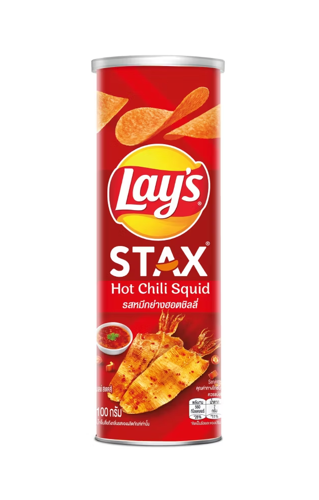 Lay’s Stax Hot Chili Squid 100g - Vietnam