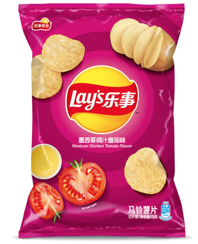 Lays Mexican Chicken Tomato 70g - CHINA