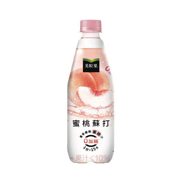 Minute Maid Zero Sugar Peach Soda 500ml -Taiwan