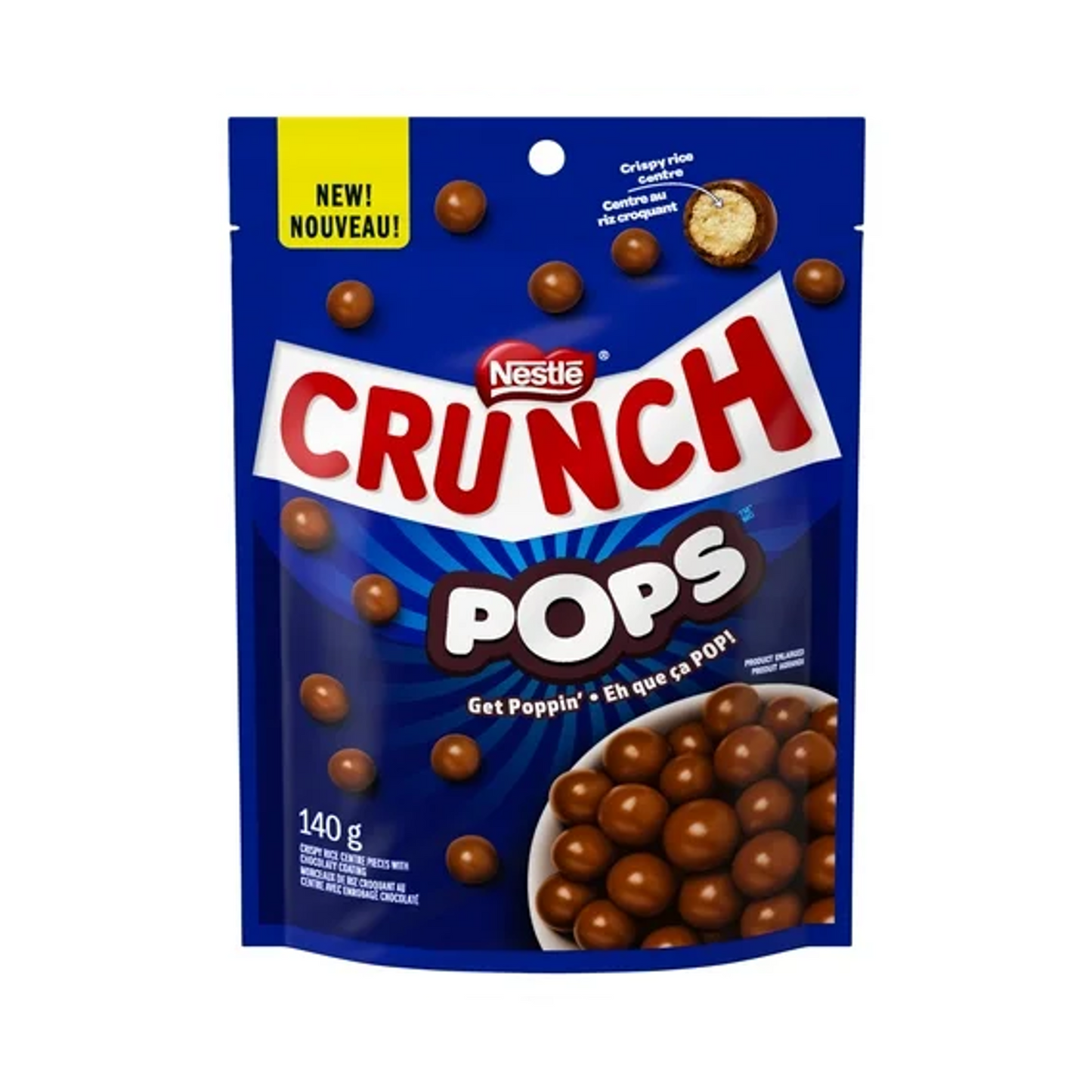 Nestle Crunch Pops 140g Bag CANADA