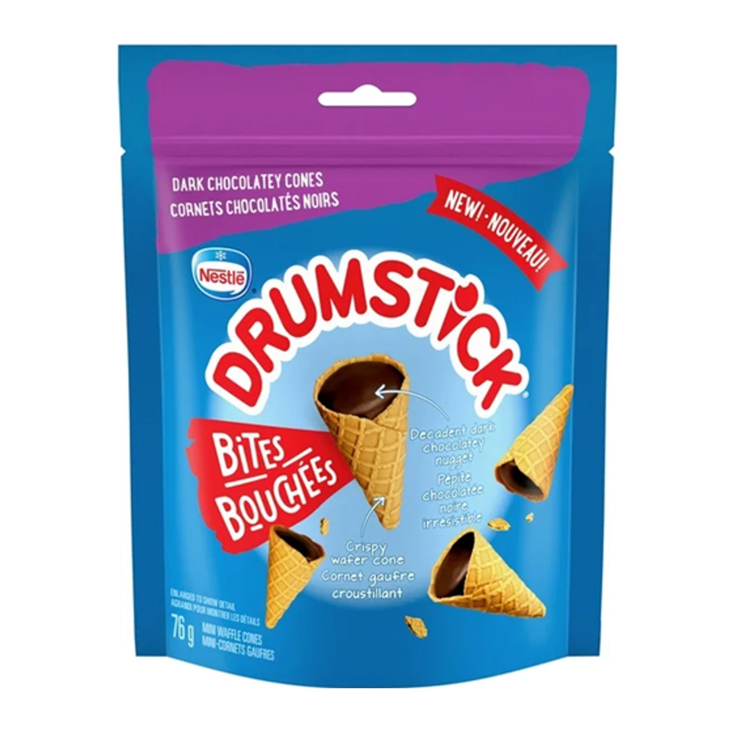 Nestle Drumstick bites dark chocolate 79g CANADA
