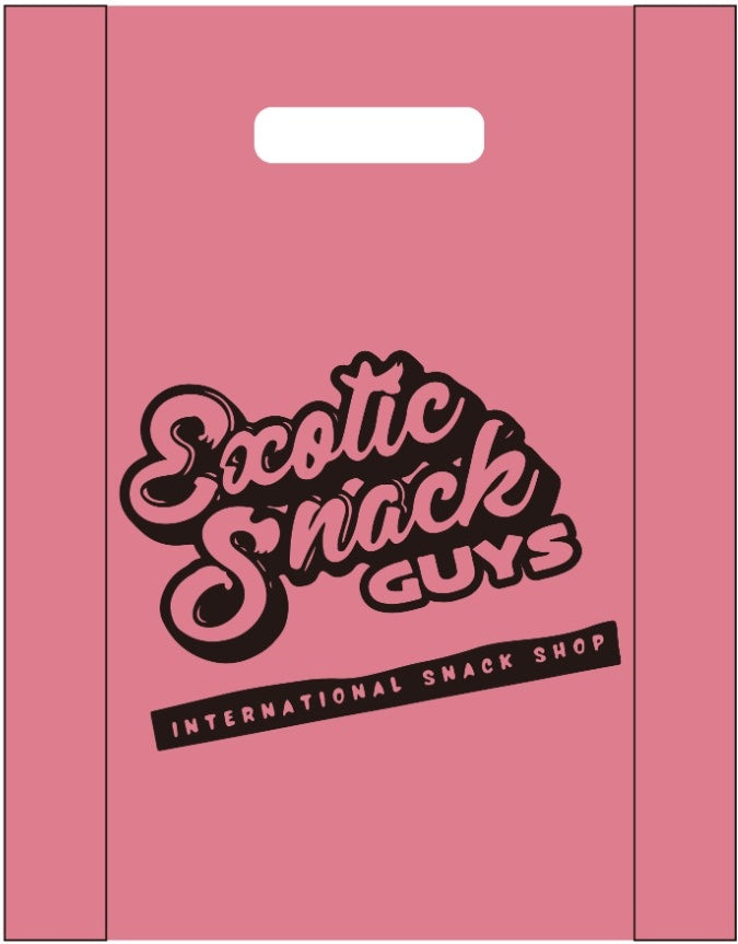 Exotic Snack Guys – Custom Pink Shopping Bags