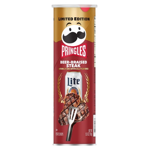 Pringles Beer-Braised Steak potato chips 158g USA