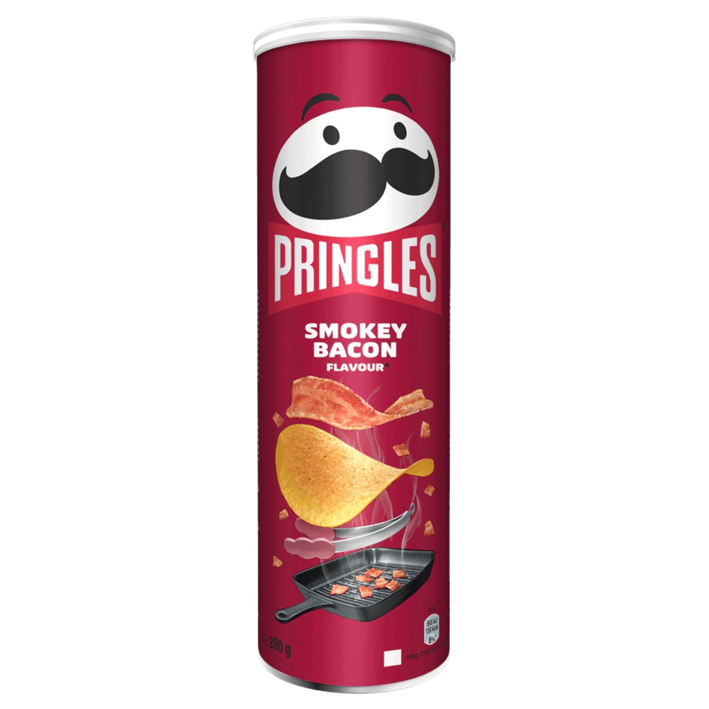 Pringles Smokey Bacon potato Chips 165g BELGIUM