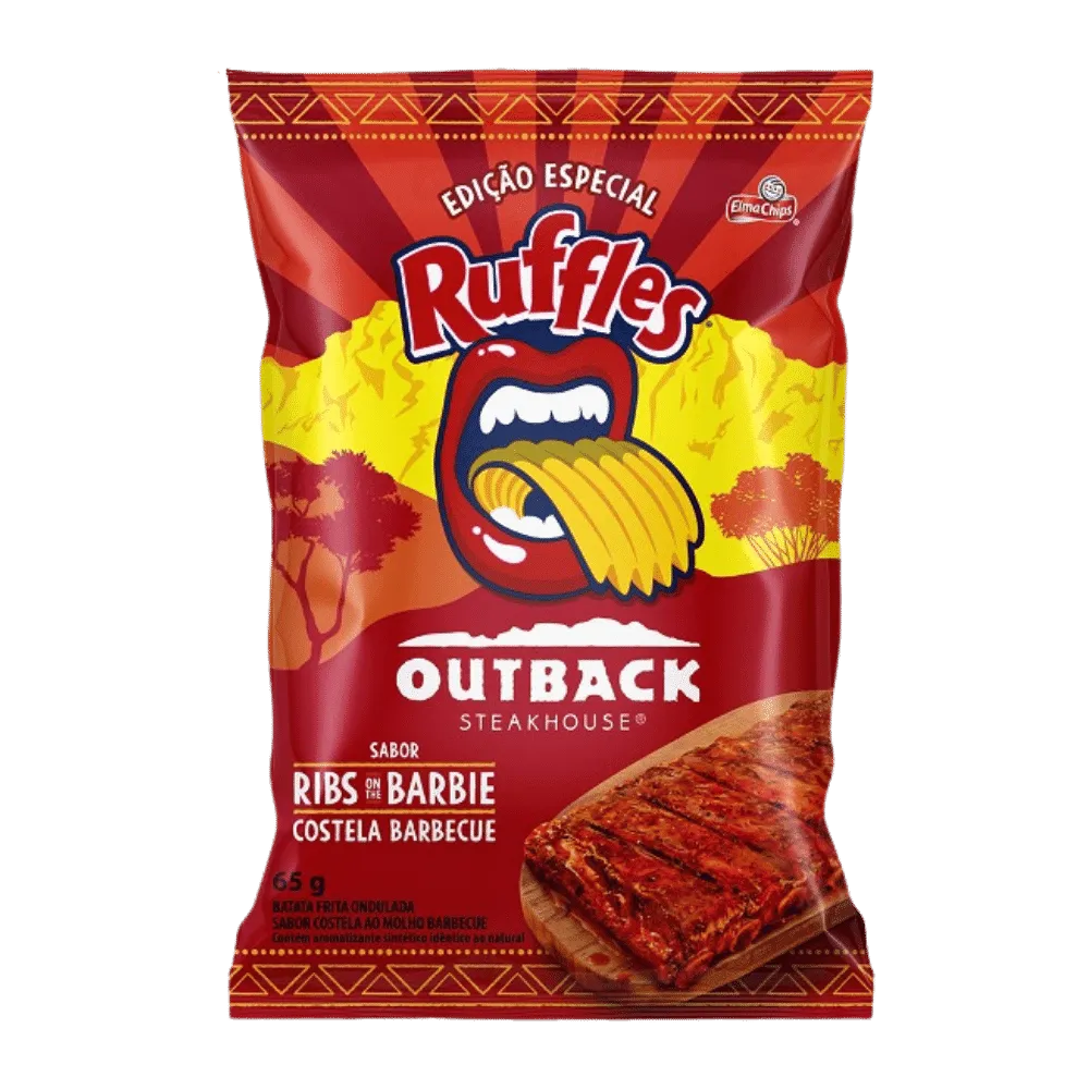 Ruffles Outback Steakhouse Ribs 56g - Brazil
