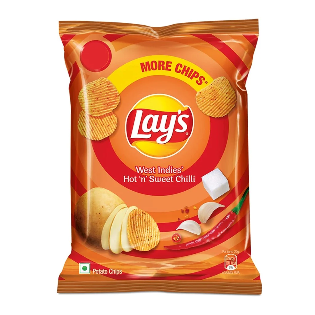 Lays West Indies Hot & Sweet chili 28g - India