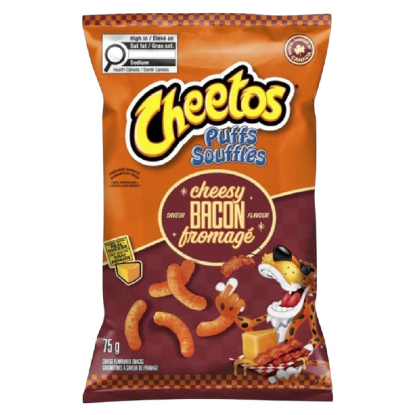 Cheetos Cheesy bacon Puffs 60g CANADA (FDA APPROVED)