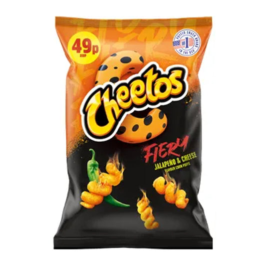 Cheetos fiery jalapeno and cheese 27g UNITED KINGDOM