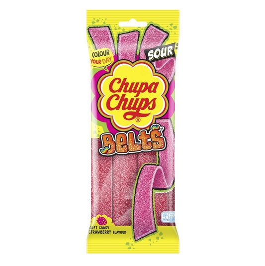 Chupa Chups Belts strawberry candy 90g UNITED KINGDOM