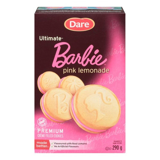 Dare Ultimate Crème Filled Pink Lemonade Barbie Cookies 290g CANADA