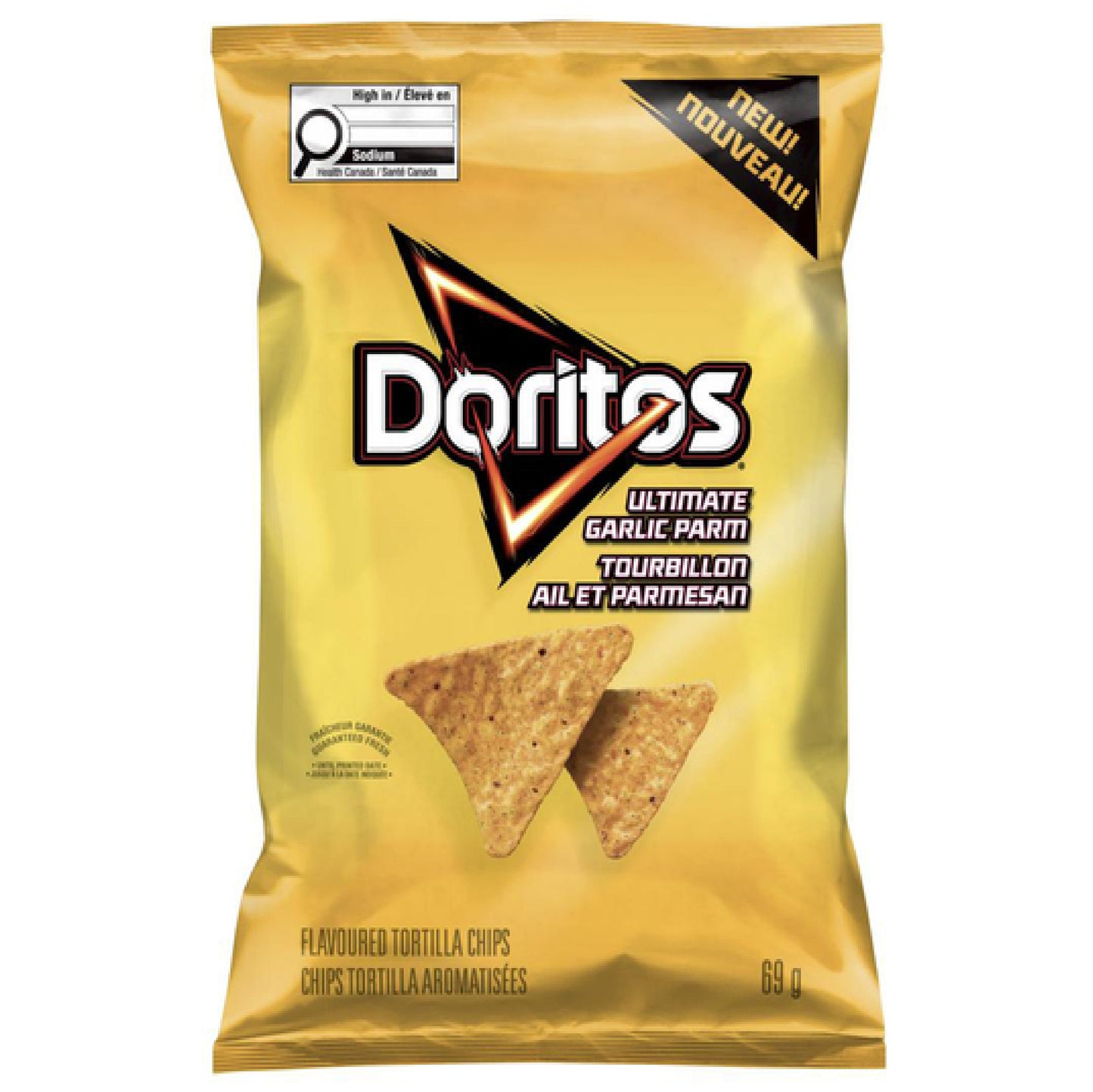 Doritos Ultimate Garlic Parmesan tortilla chips 69g CANADA (FDA APPROVED)