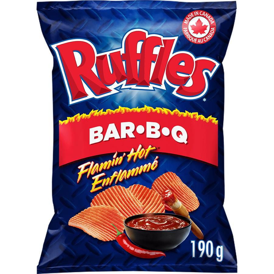 Bbq Rufflees Ruffles Flamin' Hot BBQ - 200g Canada (FDA NOT APPROVED) – Exotic Snack ...