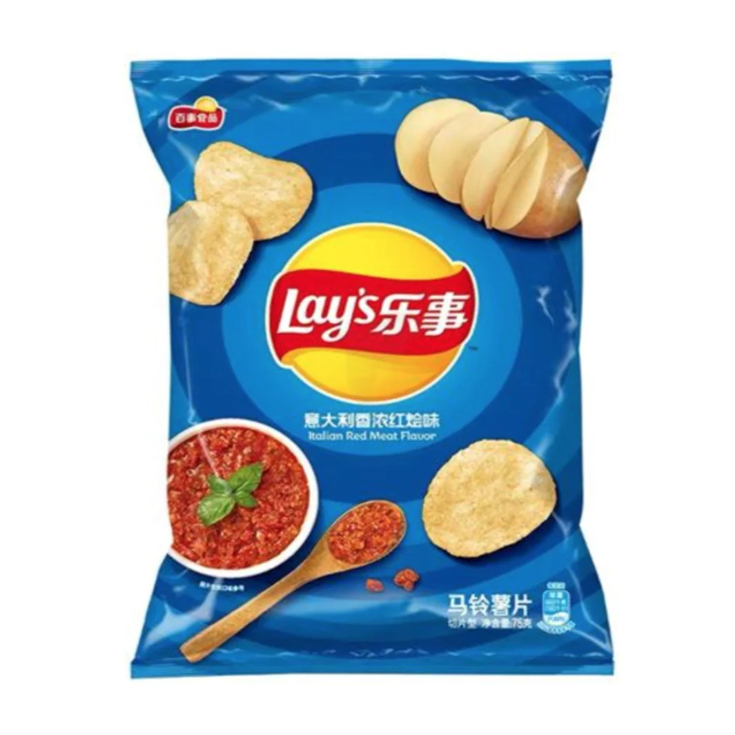 Lays  Italian Red meat	70g - CHINA