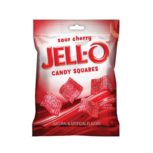Jell-O Sour Cherry Candy 127g - Canada