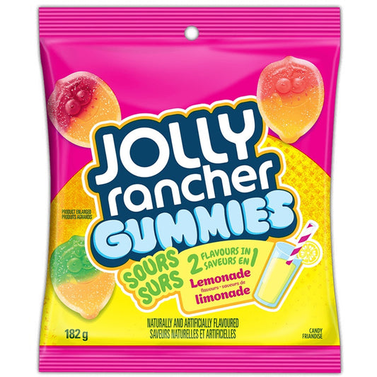 Jolly Rancher 2 in 1 Sours Flavors Lemonade 182g CANADA
