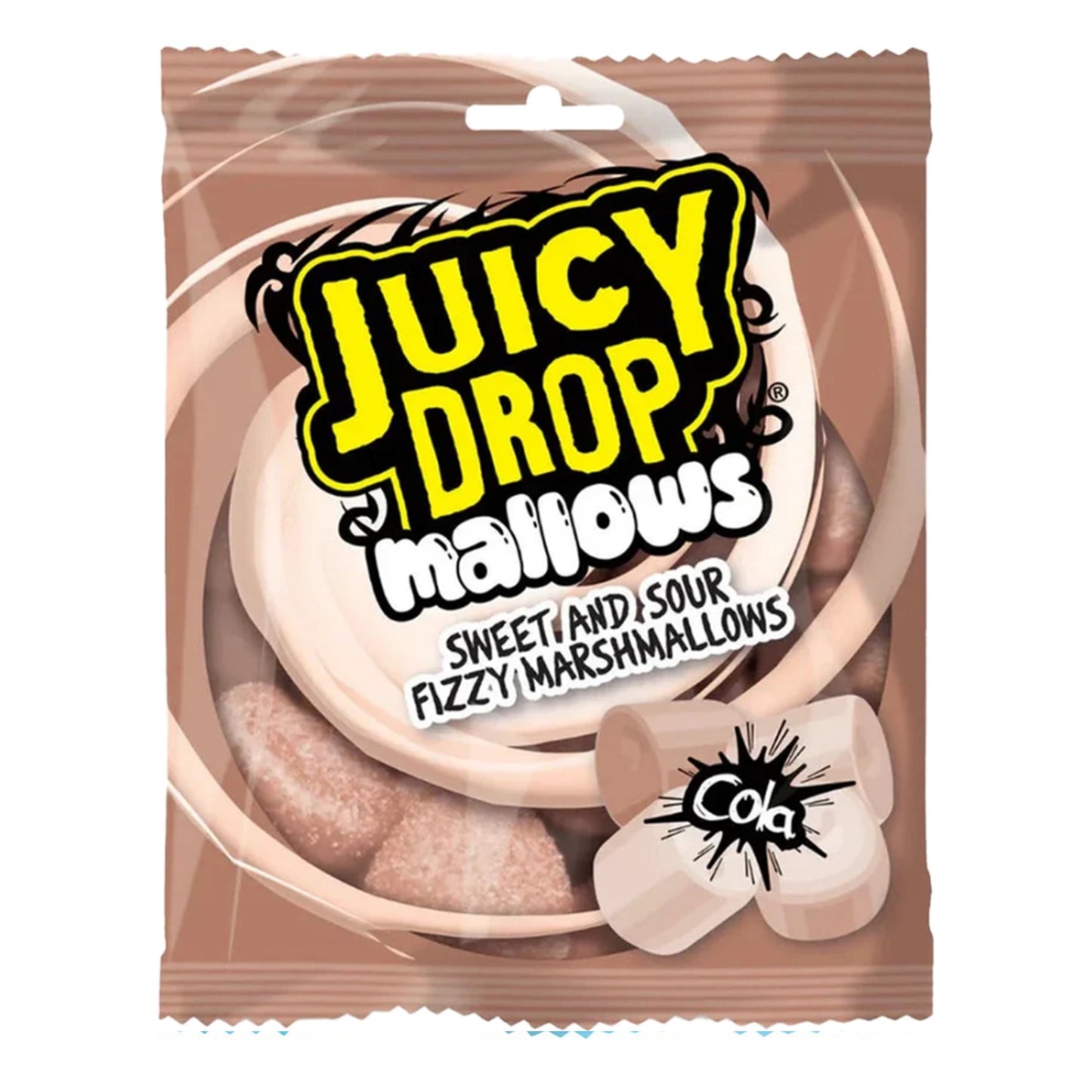 Juicy Drop mallows sweet and sour fizzy marshmallows Cola 100g UNITED KINGDOM (FDA APPROVED)