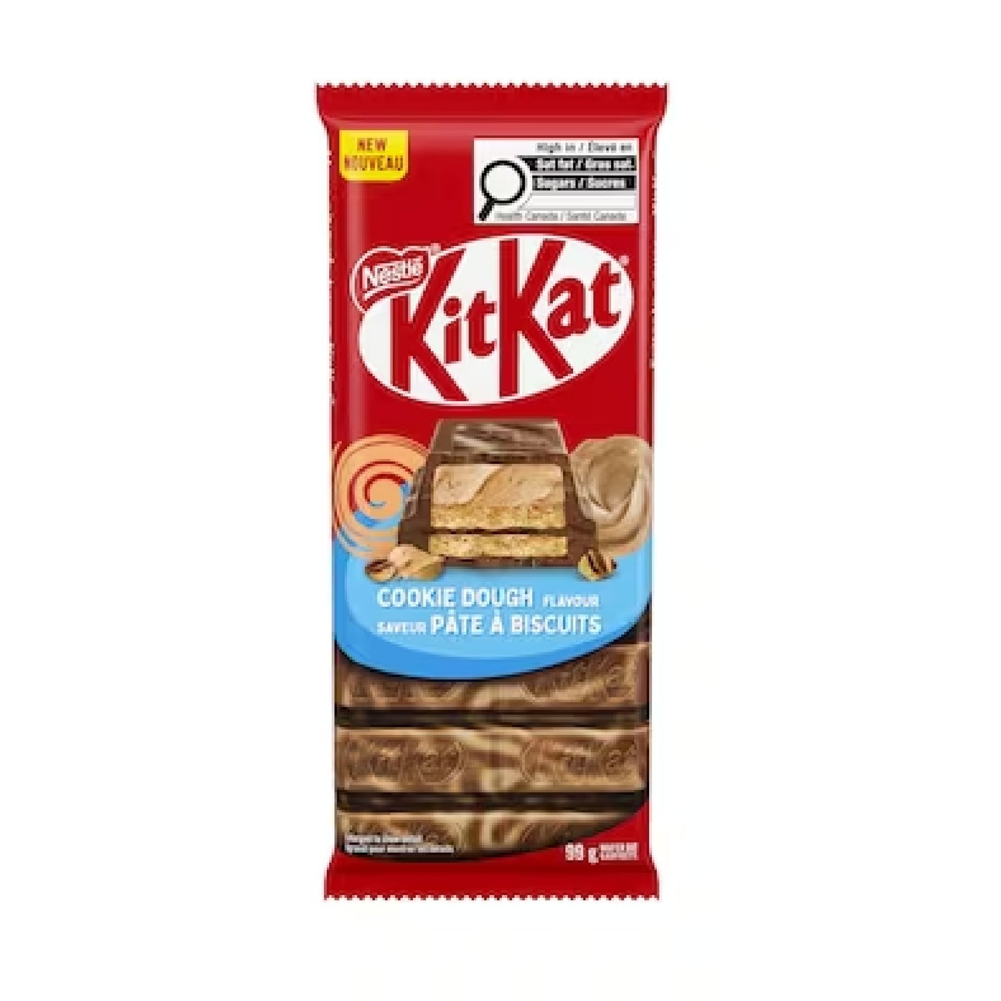 Kit kat cookie dough Tablet bar 99g Box of 15 CANADA (FDA APPROVED)