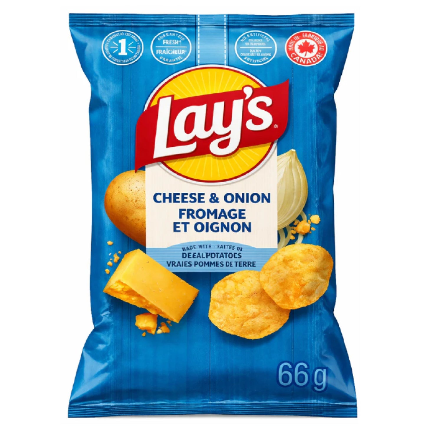 Lay's Cheese & onion potato chips 60g CANADA (FDA APPROVED)