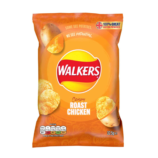 Lays-Walkers Crispy Roast Chicken potato chips 45g UNITED KINGDOM