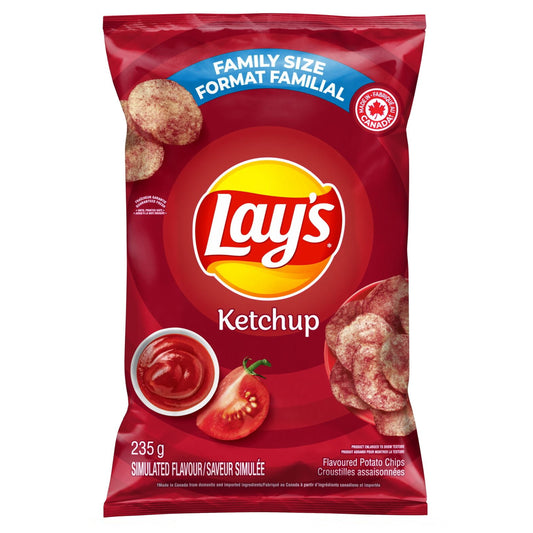 Lays Ketchup potato chips 235g CANADA
