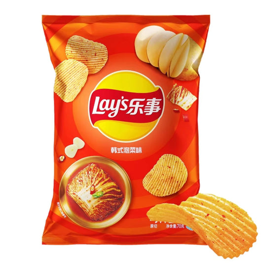 Lays Kimchi potato chips 70g CHINA