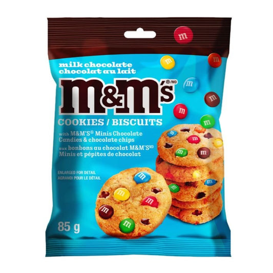 M&M's Minis Milk Chocolate Cookies 85g CANADA (FDA NOT APPROVED)