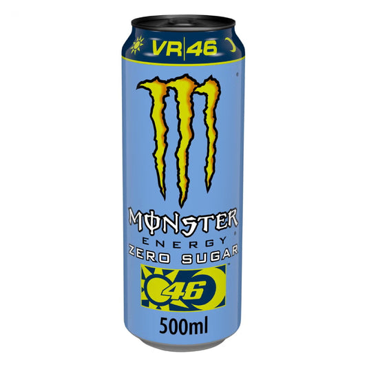 Monster Energy Valentino Rossi VR46 500ml cans case of 24 UNITED KINGDOM (FDA APPROVED)