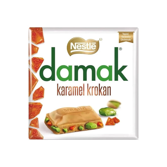 Nestle Damak Caramel Pistachio 60g Chocolate Bar Box of 6 EGYPT