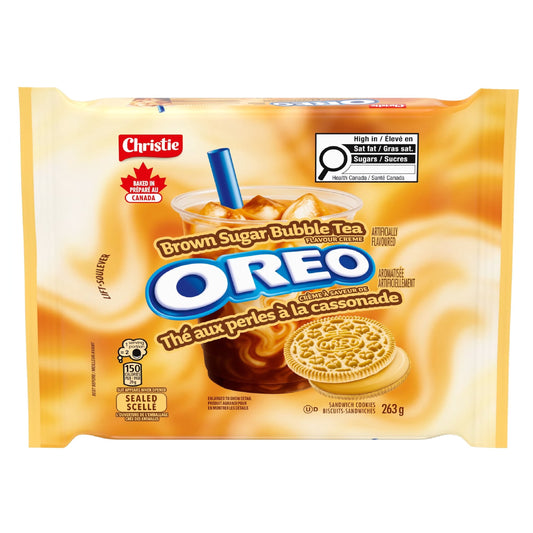 Oreo Brown Sugar Bubble Tea cookies 263g CANADA (FDA APPROVED)
