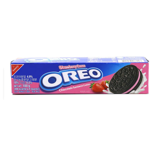 Oreo Strawberry creme cookies 100g KOREA