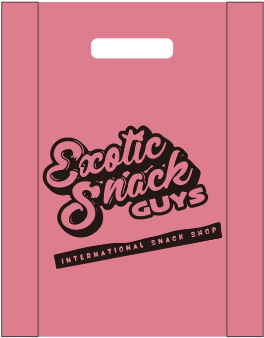 Exotic Snack Guys – Custom Pink Shopping Bags