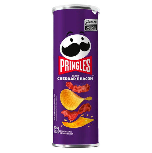 Pringles Cheddar E Bacon potato chips 115g BRAZIL