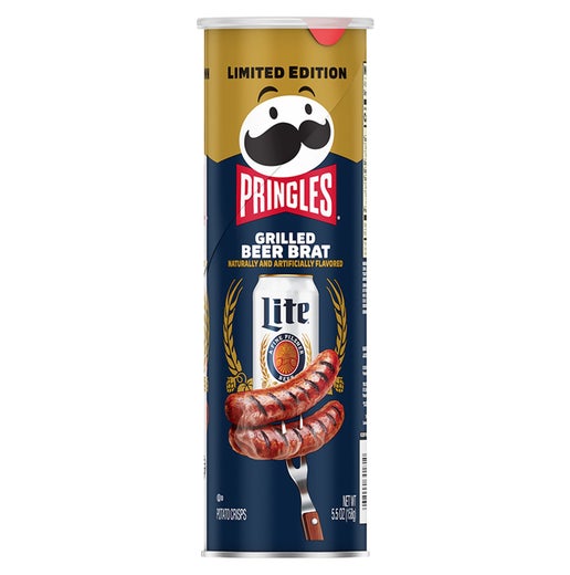 Pringles Grilled Beer Brat potato chips 158g USA