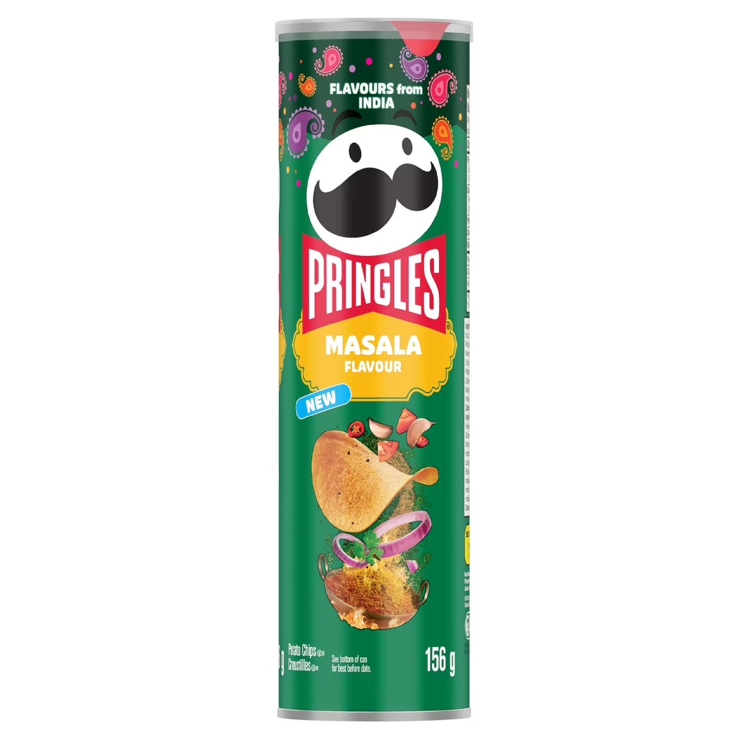 Pringles Masala Flavor potato Chips 160g CANADA (FDA APPROVED)