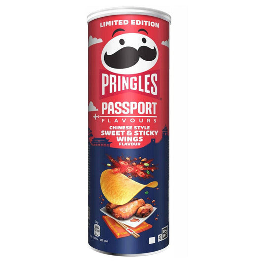 Pringles Passport flavors Chinese style sweet and sticky wings potato Chips 165g BELGIUM