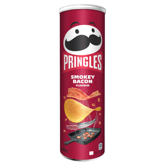 Pringles Smokey Bacon potato Chips 165g BELGIUM
