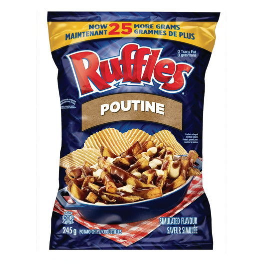 Ruffles Poutine potato Chips 245g CANADA