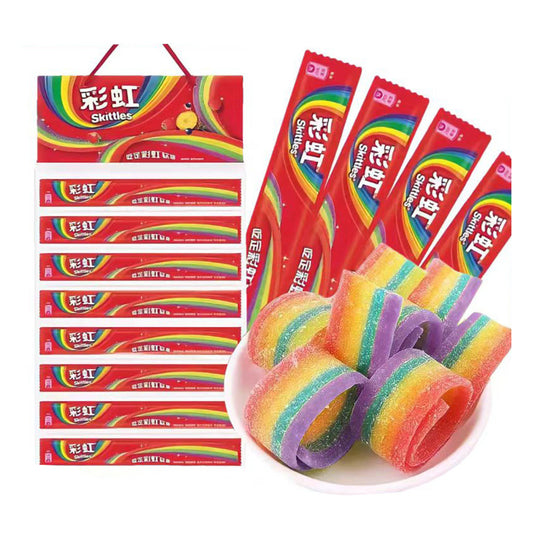 Skittles Rainbow Candy strips 9g pack of 32 CHINA